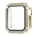 thumbnail image 1 of For Apple Watch Case 44mm Series 6/5/4/SE with Tempered Glass Screen Protector, Double Bling Case Crystal Diamonds Rhinestone Bumper Overall Hard PC Slim Protective Cover For iWatch 44mm, 1 of 6