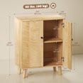 thumbnail image 3 of HOMCOM Armoire de Rangement pour Salon Buffet avec Portes à Fermeture Douce, 3 of 10