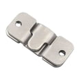 thumbnail image 1 of 1 Pair Small Stainless Steel Interlocking Hooks – Flush Concealed Mount Brackets, Stainless Steel Z Clip Bracket Interlock Hanging Buckle Mountain Buckle for Picture Display Art, 1 of 8