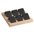 thumbnail image 4 of kurtrusly Wood Earring Card Holder w/ Tray Jewelry Display for Accessory 6 Pair Black 5Set, 4 of 6