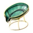thumbnail image 1 of Btomtd Boîte à Savon Simple Transparente Étagère à Lrons Porte-Savon Ménager, Vert, 1 of 6