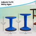 thumbnail image 3 of Flash Furniture Carter Adjustable Height Active Learning Stool for Classrooms Backless Wobble Stool with 360-Degree Swivel 14"" - 18"" H Blue, 3 of 5