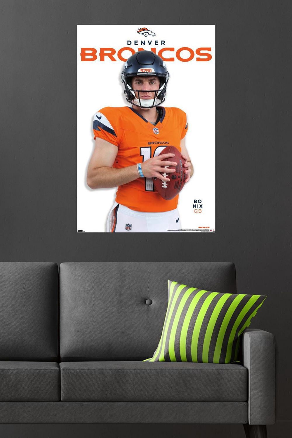 NFL Denver Broncos - Bo Nix Feature Series 24 Wall Poster, 22.375" x 34"