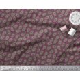 thumbnail image 2 of Soimoi Polyester Crepe Fabric Spiral & Paisley Printed Fabric 1 Yard 52 Inch Wide, 2 of 3