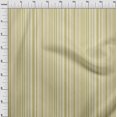 thumbnail image 4 of oneOone Tissu Popeline de Coton Beige Rayures Tissu pour Robe Tissu Imprimé au Mètre 56 Pouces de Large, 4 of 4