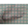 thumbnail image 4 of oneOone Cotton Cambric Fabric Tartan Check Print Sewing Fabric BTY 56 Inch Wide, 4 of 4