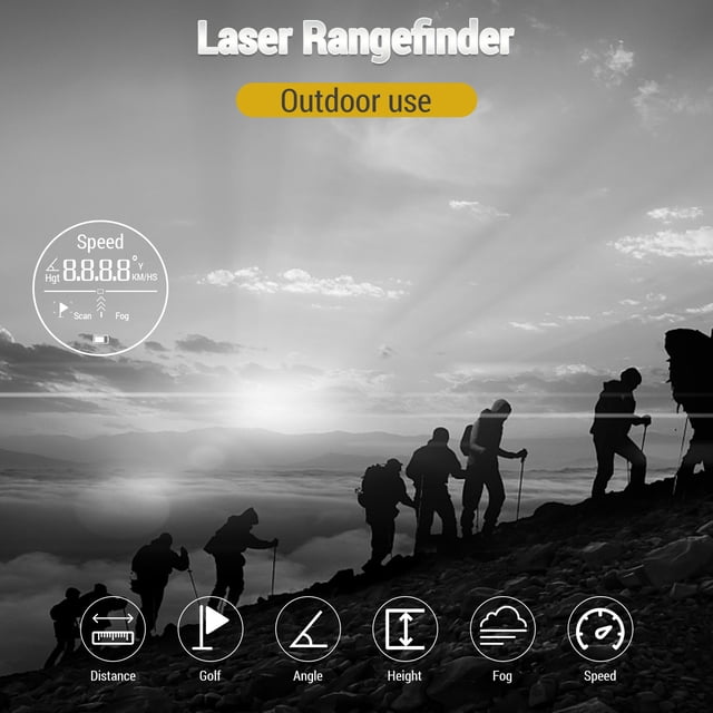 Golf Range Finder, Golf Rangefinder Golf Distance Measurement Tool Digital Measurement Monocular Telescope, ForGolfers Golf Accessories