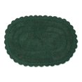 thumbnail image 1 of Design Imports Tapis de Bain Crochet Petit Ovale Vert Foncé, 1 of 4