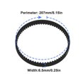thumbnail image 3 of 2pcs Drive Belt for Vax UCPMSHV1 U89-MA-PF 90-MA-R U91-MA-B U89-MA-TE, 3 of 12