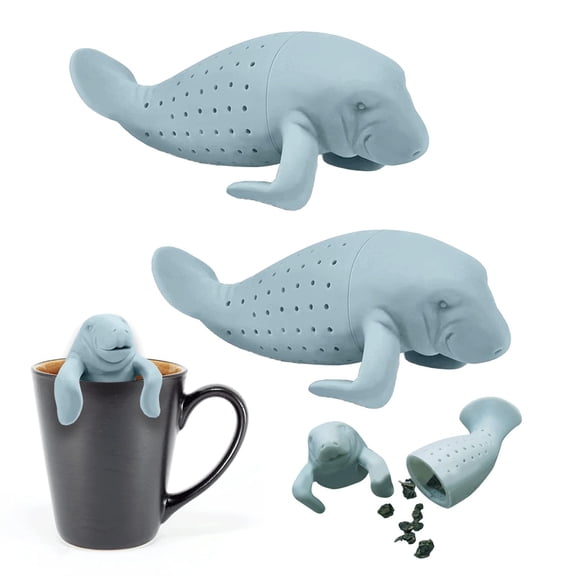 Passoires Filtrant les Infuseurs à Thé en Silicone Réutilisables pour Thé en Feuilles et Amateurs de Thé Infuseur de Thé aux Fleurs avec Design Mignon et Nettoyage Facile 2 Pcs