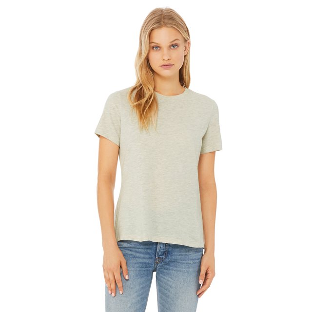 Bella + Canvas T-Shirt à Manches Courtes Décontracté Heather pour Femmes