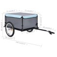 thumbnail image 4 of vidaXL Bike Trailer Black and Blue 65 kg, 4 of 5