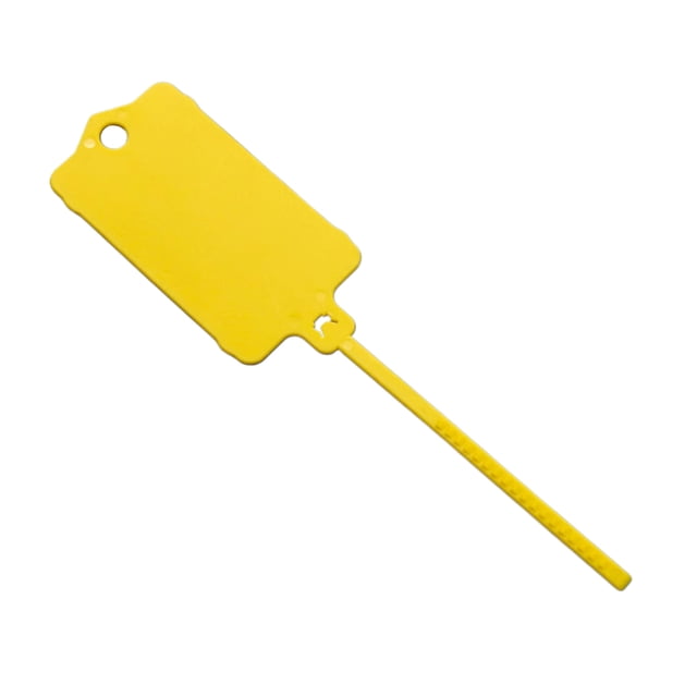Langgg 100piece Easy To Plastic Tie Mark Label For Quick And Efficient Labeling Yellow