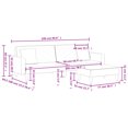 thumbnail image 4 of vidaXL 2 Piece Sofa Set with Pillows Black Velvet, 4 of 5