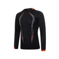 thumbnail image 4 of Hauts de Compression pour Hommes Chemise de Sport Col Rond Manches Longues Élastique Séchage Rapide Hauts Entraînement Physique Course Décontractée Cyclisme Vêtements de Sport, 4 of 9