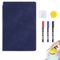 thumbnail image 2 of 1 Pcs Carnet pour Tableau Blanc Réutilisable, Petit Tableau Effaçable à Sec Portable, Comprend 1 Chiffon, 3 Marqueurs et une Effaceur pour Tableau Noir, Mini Carnets Portatifs pour Tableau Blanc, Carnet de Dessin Réutilisable,(I,6.6x9.5 in), 2 of 8