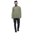 thumbnail image 1 of Atasi Kurta Traditionnel en Coton Imprimé à Col Mandarin pour Hommes Chemise Décontractée, 1 of 5