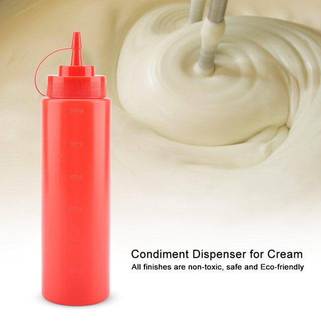 Distributeur de Condiment en Plastique, 720ml 10pcs / Ensemble de Distributeur de Condiment pour Crème Distributeur de Condiment pour la Performance de la Sauce Fiable
