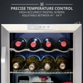 thumbnail image 2 of Ivation 12 Bottle Compressor Wine Cooler Refrigerator W/Lock, Silver, 2 of 8