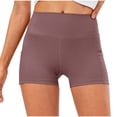 thumbnail image 1 of Plebaso Womens High Waist Yoga Shorts with Pockets Workout Athletic Shorts Stretch Compression Biker Shorts, 1 of 5