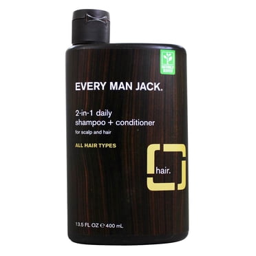 Every Man Jack - 2-1 Daily Shampoo + Conditioner for Scalp and Hair Sandalwood - 13.5 fl. oz.