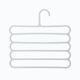 thumbnail image 1 of Oleegame 1PC Spoon And Lid Rest Color Non Slip Multi Layer Trouser Rack Multifunctional Wardrobe 5 Layer Hanging Pants Hanger Scarf Rack Silk Scarf Tie Hanger Green, 1 of 3