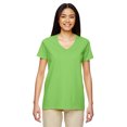 thumbnail image 1 of Gildan T-Shirt pour Femmes à Col 1/2 avec Encolure et Épaules Rubanées, Style G5V00L, 1 of 1