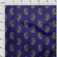 thumbnail image 2 of oneOone Cotton Flex Fabric Paisley Block Printed Craft Fabric BTY 40 Inch Wide, 2 of 4