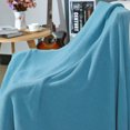 thumbnail image 2 of Unique Bargains Couverture Jetée Tricotée Douce 100 % Coton Unie pour Canapé Sofa Chambre, 2 of 10