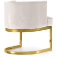 thumbnail image 3 of Meridian Furniture Gianna Cream Velvet Dining Chair, 3 of 5