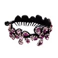 thumbnail image 2 of Femmes Floral Bling Strass Chignon Épingle à Cheveux Twist Cheveux Clip Accessoire de Coiffure, 2 of 8