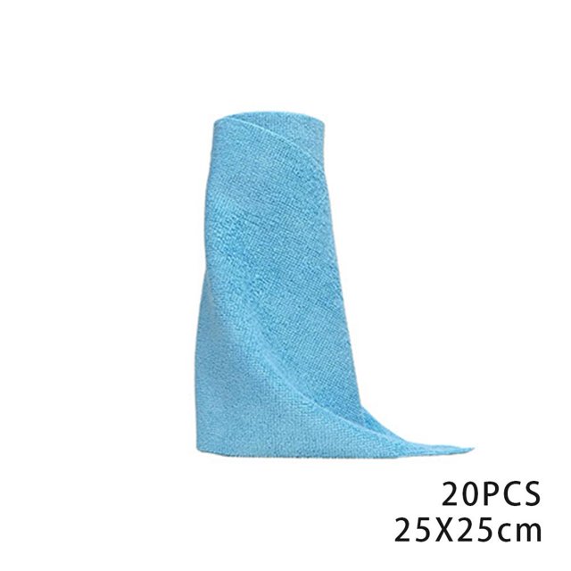 RYGRZJ 20 Pcs Lingettes de Nettoyage Réutilisables Chiffons de Cuisine Ménagers Rouleaux de Serviettes en Microfibre