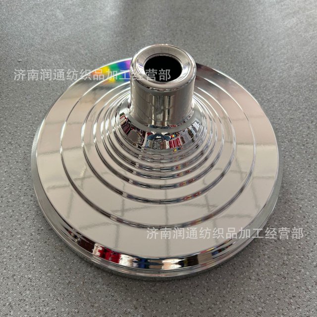 Elegant Silver Plastic Flag Pole Base for Indoor Outdoor Use with Stable Design 30cm
