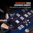 thumbnail image 4 of VEVOR 10 Player Foldable Poker Table, Blackjack Texas Holdem Poker Table with Padded Rails and Stainless Steel Cup Holders, Portable Folding Card Board Game Table, 4 of 9