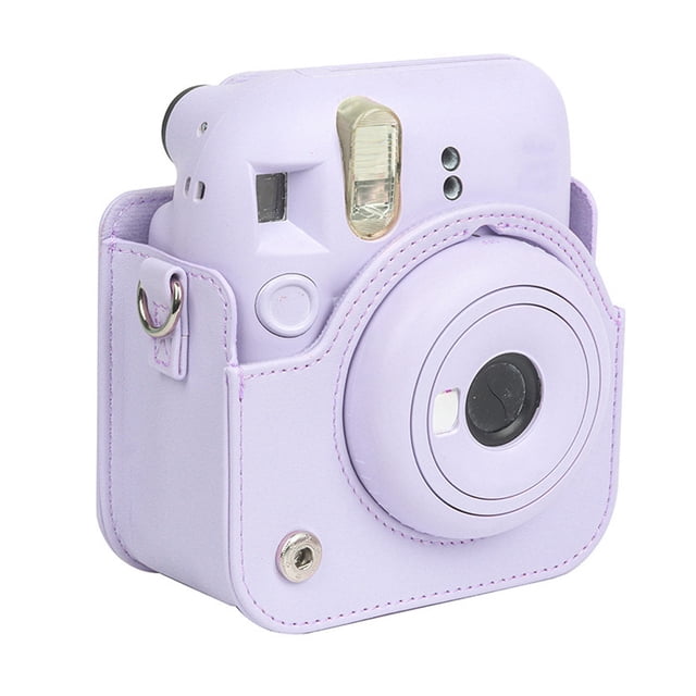 Sac de Protection Étanche pour Mini Caméra avec Bandoulière Réglable pour Fujifilm Mini 12, Matériau PU Résistant aux Rayures, Intérieur en Microfibre