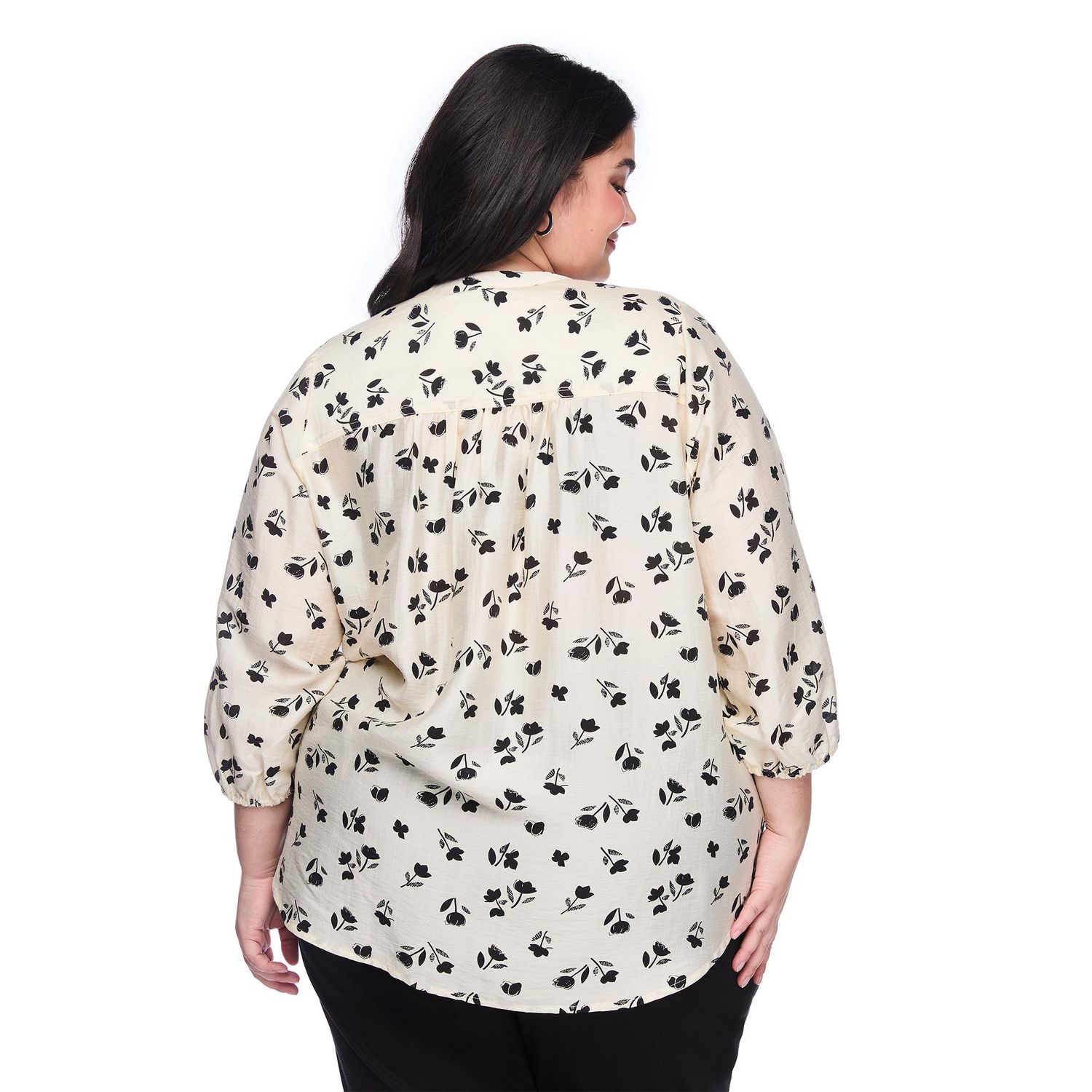 Lane Bryant Women's Plus 3/4 Sleeve Blouse