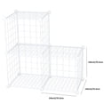 thumbnail image 3 of Mainstays Wire Cube White Storage Organizer, 3-Cube Metal Grids Storage, 3 of 7