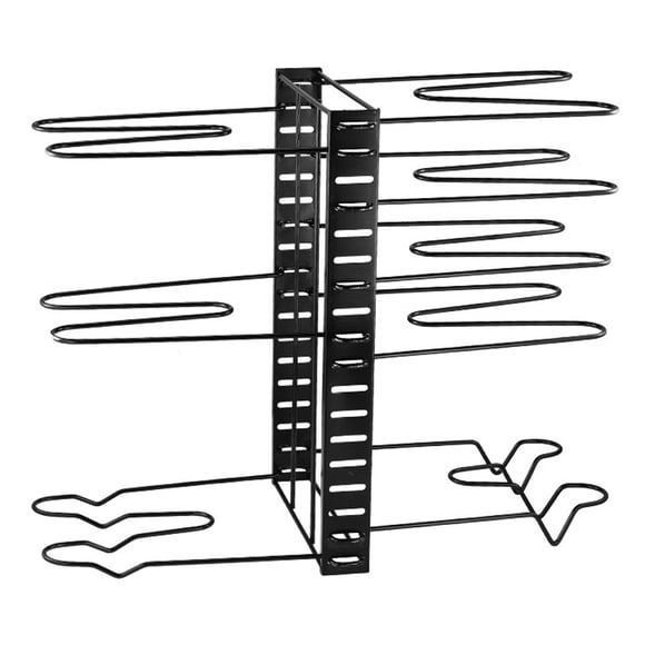 Amdohai 8 Tier Pot and Pan Rack Pot Organizer with 3 DIY Methods Metal Rack for Kitchen Cabinet Organization and Storage