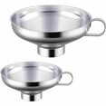 thumbnail image 4 of Oleegame 2PC Stainless Canning Funnel Lightweight Wide Mouth Jar Funnel With Handle Suitable For Wide Mouth And Conventional Jar Food Grade Metal Jam Kitchen Tools, 4 of 9