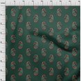 thumbnail image 3 of oneOone Cotton Poplin Fabric Paisley Block Print Fabric BTY 56 Inch Wide, 3 of 4