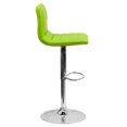 thumbnail image 4 of Bowery Hill Tabouret de Bar Réglable à Rayures en Similicuir Vert, 4 of 5