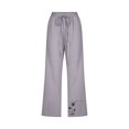 thumbnail image 2 of XZNGL Pantalon Grand pour Femmes Mode Pantalon Décontracté pour Femmes à Imprimé Élastique Ample Pantalon Droit à Jambe Grand avec Poche Pantalon à Jambe Grand pour Femmes Pantalon à Jambe Grand pour Femmes Pantalon à Jambe Droite pour Femmes, 2 of 4