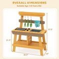 thumbnail image 3 of Gymax Play Kitchen for Kids w/ Removable Faucet Sink Grill Rack Rotation Knobs, 3 of 10