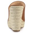 thumbnail image 3 of BLISSFUL STEP Women's Slip-On Platform Wedge Heel Wedge Sandals, 3 of 6