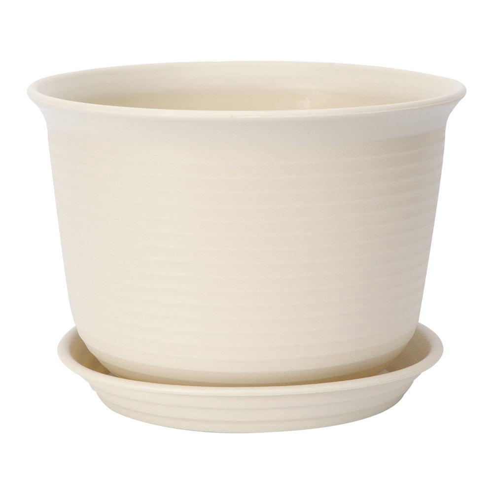 Plastic Plant Pots Planter Thickening Resin Flower Nursery Pot Garden Plant Pots Flower Pot with Pallet Medium