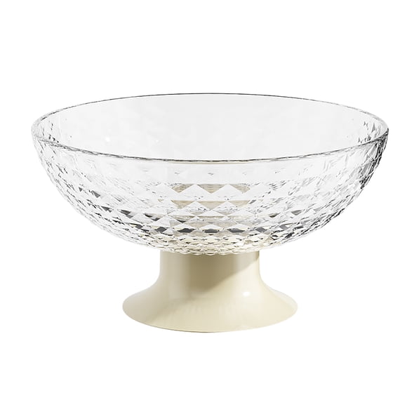 Plastic Fruit Bowl, Romantic Fashionable Vegetables Fruits Basket for Party Lunch Dinner Picnic Camping