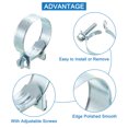 thumbnail image 3 of Unique Bargains 10Pack Mini Fuel Line Pipe Hose Clamp Clip, Adjustable 25-27mm, Zinc Plated, 3 of 5