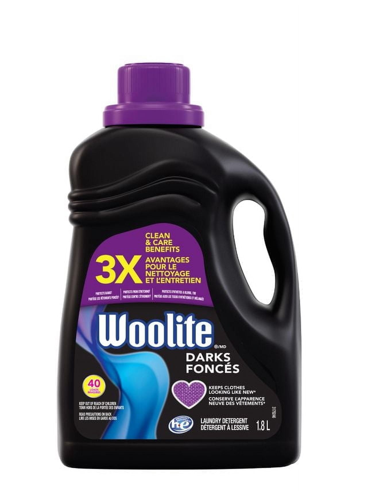 Woolite Darks Laundry Detergent 1.8L - Clothes looking like new 1 count