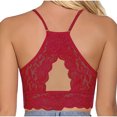 thumbnail image 3 of Bras for Women, Womens Solid Lace Wrapped Chest And Backless-thin Bra With Padding Breathable Underwear Daily Bra, 3 of 3