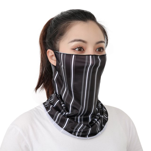 Women Men Scarf Mask Bandana with Ear Loops Sun Protection Outdoors Face Mask